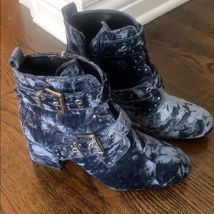 Rebecca Minkoff Blue Velvet Booties